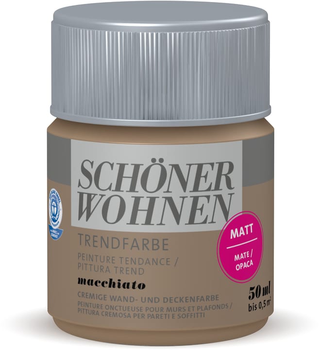 Schöner Wohnen Testeur de couleur tendance Testeur de couleur tendance Schöner Wohnen 660909300000 Couleur Macchiato Contenu 50.0 ml Photo no. 1