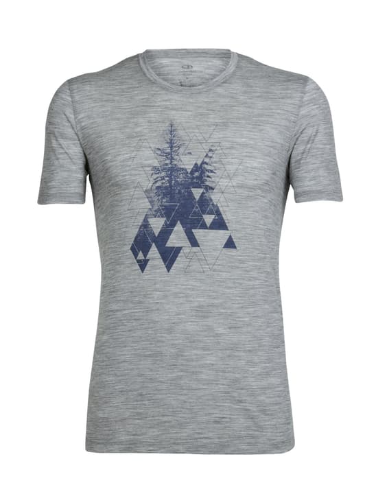 Icebreaker Tech Lite Crewe Evergreen Geo T-shirt pour homme Tech Lite Crewe Evergreen Geo T-shirt pour homme Icebreaker 462764100381 Couleur gris claire Taille S Photo no. 1