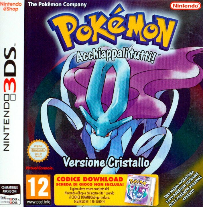3DS - Pokémon Cristallo (Codice Download) (I) 3DS - Pokémon Cristallo (Codice Download) (I) 785300131856 N. figura 1