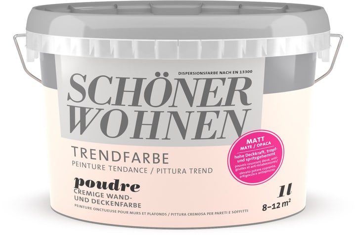 Image of Schöner Wohnen Trendfarbe Matt Poudre 1 l Wandfarbe