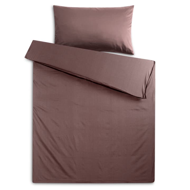 KOS Housse de couette satin KOS Housse de couette satin 376079512570 Dimensions L: 210.0 cm x L: 200.0 cm Couleur Brun foncé Photo no. 1