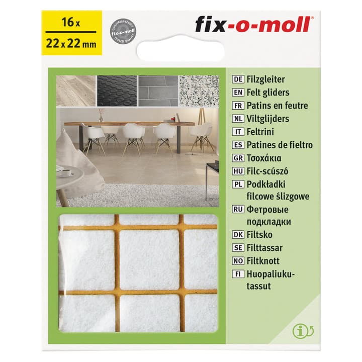 Image of Fix-O-Moll Filzgleiter 3 mm / 22 x 16