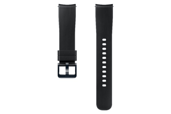 Samsung Galaxy Watch (42 mm) Silicone Band 20 mm noir Bracelet Galaxy Watch (42 mm) Silicone Band 20 mm noir Bracelet Samsung 785300138254 Photo no. 1