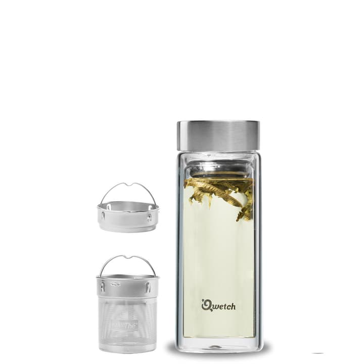 Image of Qwetch Paisley Trinkflasche silber