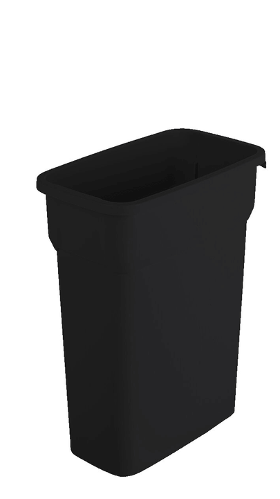 rothopro Rotho Pro Selecto Premium Poubelle 55l sans couvercle, Plastique (PP) sans BPA, noir Poubelle