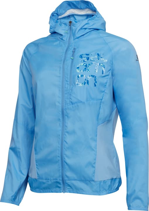 Image of Salomon W Bonatti Cross FZ Hoodie Laufjacke hellblau bei Migros SportXX