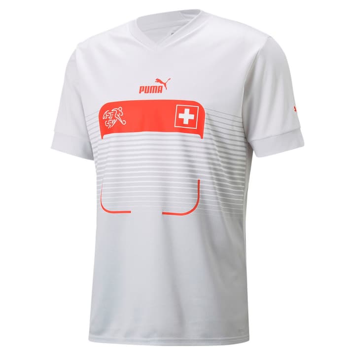 Image of Puma Away Shirt Replica Schweiz Fussball Trikot Nationalmannschaft weiss