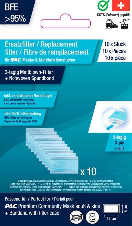Image of P.A.C. 10 Filter Pack Adults
