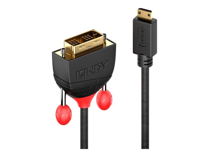 LINDY Mini HDMI - DVI Cavo, Black Line 1m Cavo Mini HDMI - DVI Cavo, Black Line 1m Cavo LINDY 785300141541 N. figura 1