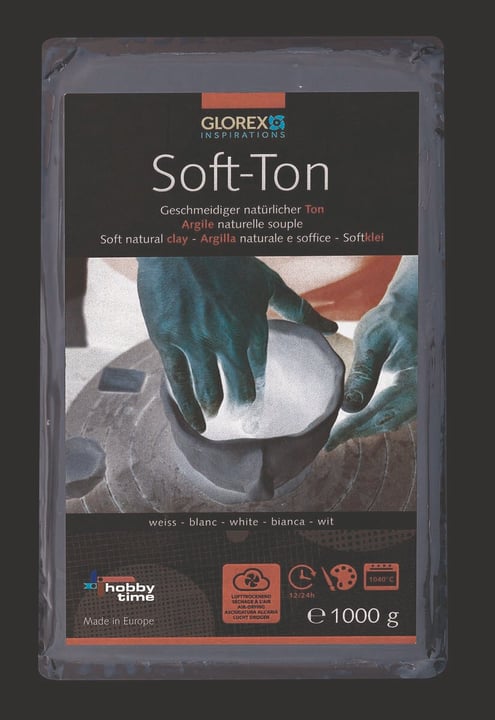 Image of Glorex Hobby Time Soft-Ton weiss 1000g Softton