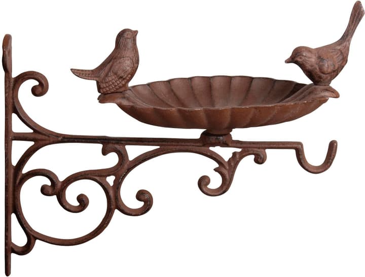 Image of Esschert Design Futterstelle Wandfutterschale aus Gusseisen Futterspender/Futterstelle
