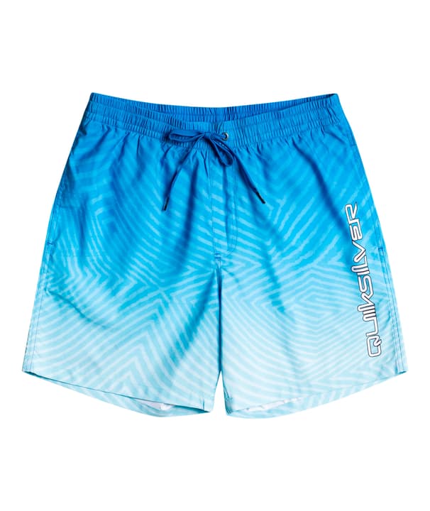 Image of Quiksilver Everyday Warped Logo Volley 17 Badeshorts hellblau