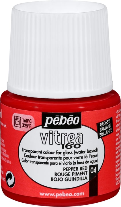 Pebeo Pébéo Vitrea 160 Brillante Pébéo Vitrea 160 Brillante Pebeo 663507310400 Colore Rosso Peperoncino N. figura 1