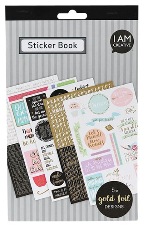 Image of I AM CREATIVE Stickerbook, gold bei Do it + Garden von Migros