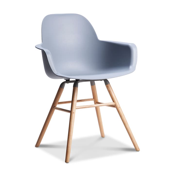 ALBERT Chaise ALBERT Chaise 366026252802 Dimensions L: 55.0 cm x P: 59.0 cm x H: 81.5 cm Couleur Gris clair Photo no. 1