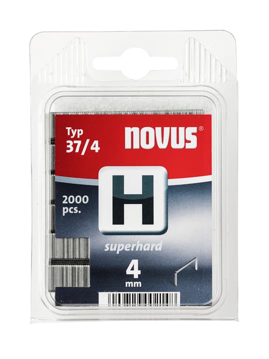 Image of NOVUS Feindrahtklammern H Typ 37/4 hart Tackerklammern