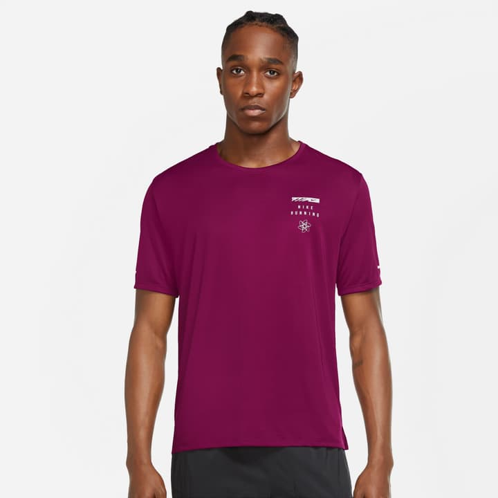 Image of Nike M Dri-FIT UV Run Division Miler GX Laufshirt bordeaux bei Migros SportXX