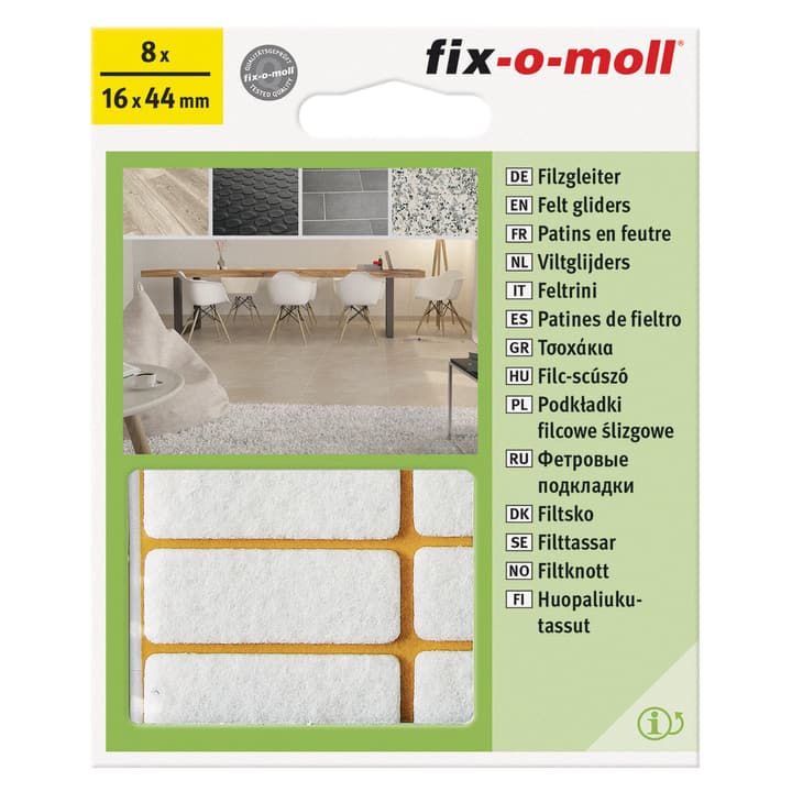 Image of Fix-O-Moll Filzgleiter 3 mm / 44 x 16 8