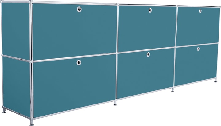 FLEXCUBE Sideboard FLEXCUBE Sideboard 401809700066 Grösse B: 227.0 cm x T: 40.0 cm x H: 80.5 cm Farbe Petrol Bild Nr. 1