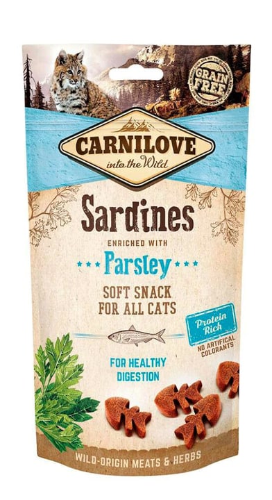 Image of Carnilove Cat Adult Soft Snack Sardine mit Petersilie, 0.05 kg Katzenleckerli
