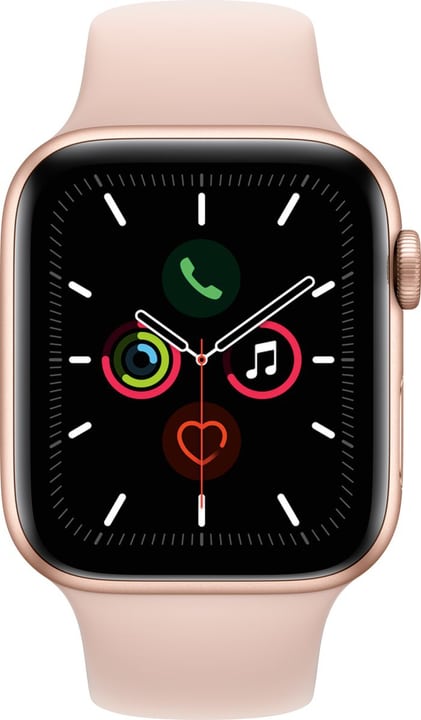 Apple Watch Series 5 GPS 44mm gold Aluminium Pink Sand Sport Band Smartwatch Watch Series 5 GPS 44mm gold Aluminium Pink Sand Sport Band Smartwatch Apple 785300146915 Photo no. 1