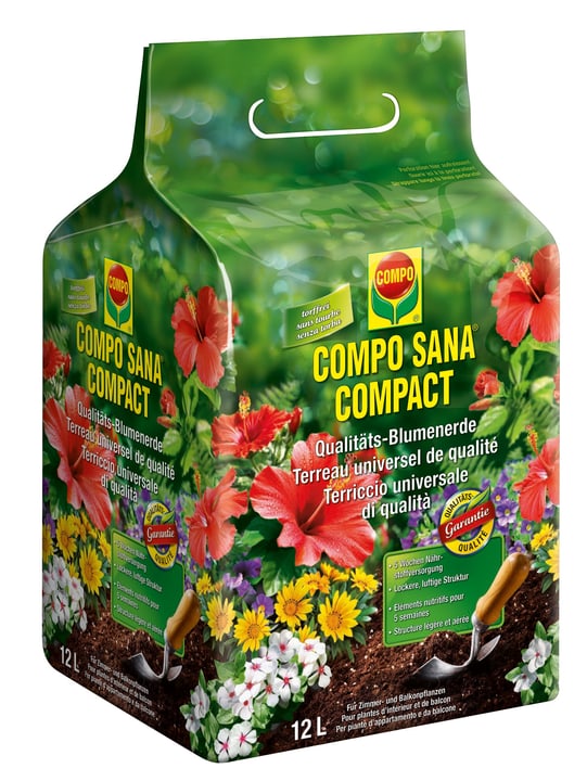 Compo Sana Compact Terriccio universale di qualità, 12 l Compact Terriccio universale di qualità, 12 l Compo Sana 658015700000 N. figura 1
