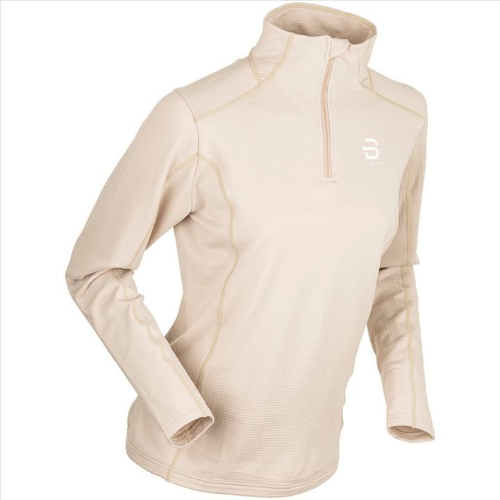 Image of Daehlie W Half Zip Grid Langarmshirt ecru