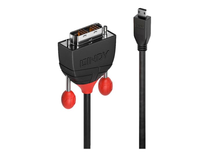 LINDY Micro HDMI - DVI Kabel, Black Line 1m Kabel Micro HDMI - DVI Kabel, Black Line 1m Kabel LINDY 785300141580 Bild Nr. 1