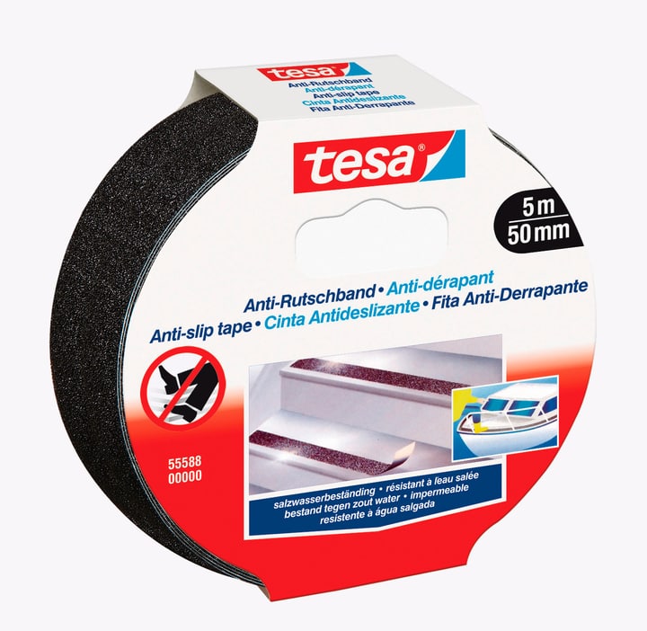 Image of Tesa Anti-Rutschband 5m:50mm schwarz Klebebänder