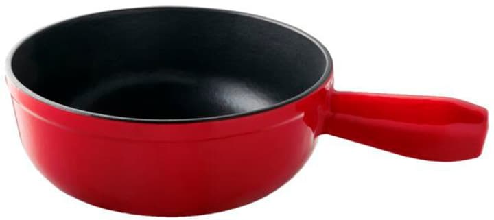 Image of Kisag Fonduecaquelon Guss Adelboden rot/schwarz ø 20 cm Fondue