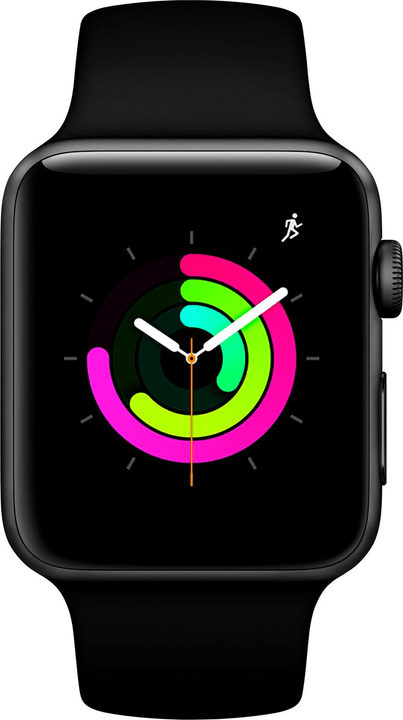Apple Watch Series 3 GPS 42mm Space Grey Aluminium Case with Black Sport Band Smartwatch Watch Series 3 GPS 42mm Space Grey Aluminium Case with Black Sport Band Smartwatch Apple 785300139130 N. figura 1