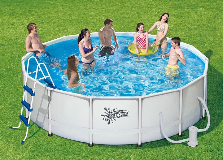 Image of Pool - Stahlrohrbecken rund, 426 x 106 cm bei Do it + Garden von Migros