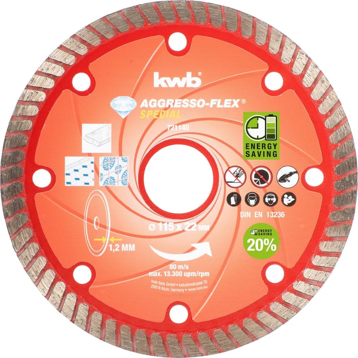 Image of kwb Diamant, dünn, ø 115 x 22 mm, 1 Stk. Trennscheibe bei Do it + Garden von Migros