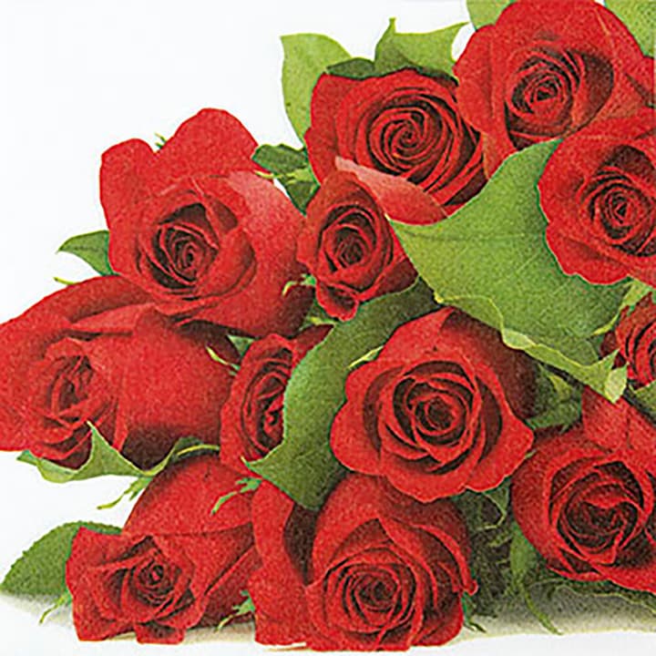 Image of Bunch of Roses Servietten