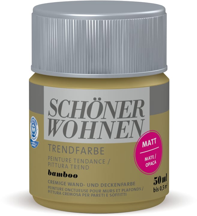 Schöner Wohnen Vernice di tendenza opaca tester Bamboo 50 ml