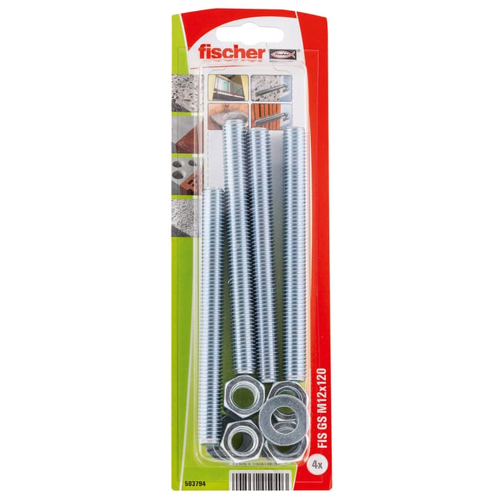 Image of fischer Gewindestangen FIS GS M12 x 12 inkl. Muttern Flüssigdübel bei Do it + Garden von Migros