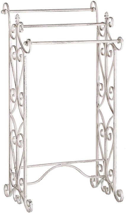 Image of Beliani Handtuchständer Antik Optik weiss 49 x 91 cm freistehend 3 Arme CHILLAN