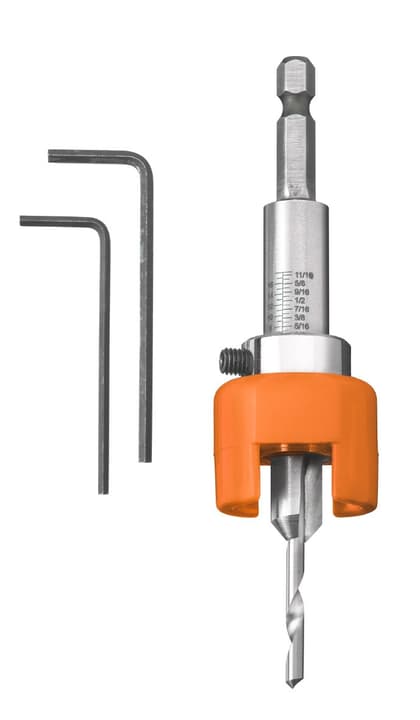 kwb HSS-M2 Hartholzbohrer mit verstellbarem Tiefenstopp und Senker, ø 6,0 mm HSS-M2 Hartholzbohrer mit verstellbarem Tiefenstopp und Senker, ø 6,0 mm kwb 616335200000 Bild Nr. 1