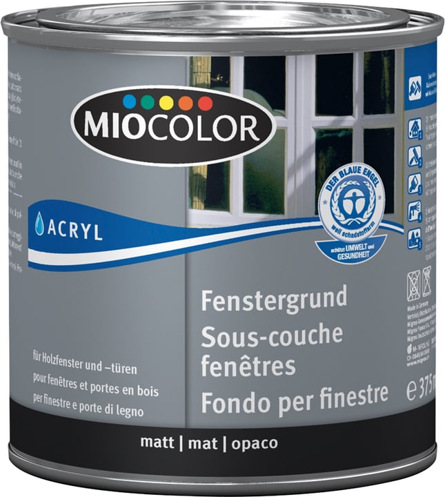 Image of Miocolor Acryl Fenstergrund Weiss 375 ml Weisslack bei Do it + Garden von Migros