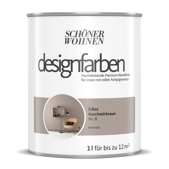 Image of Schöner Wohnen Designfarbe Kaschmirbraun 1 l Wandfarbe
