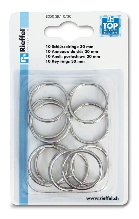 Image of Rieffel Schlüsselringe 30mm, 10 Stk. Schlüsselanhänger bei Do it + Garden von Migros
