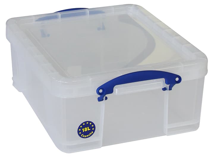 Really Useful Box Boîte de plastique 18 l, claire Boîte de rangement