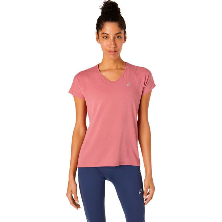 Image of Asics V-Neck SS Top Laufshirt lachs