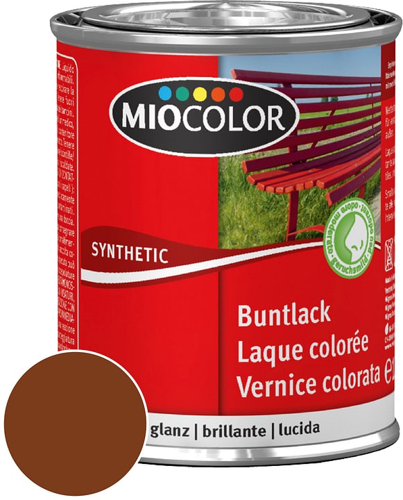 Image of Miocolor Synthetic Buntlack glanz Nussbraun 375 ml bei Do it + Garden von Migros