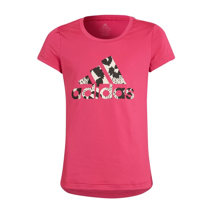 Image of Adidas Aeroready Animal Logo Print Slim Training T-Shirt Fitnessshirt pink