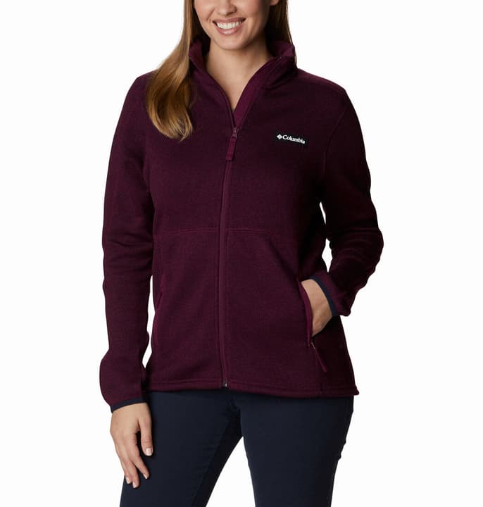 Image of Columbia Sweater Weather Fleecejacke aubergine