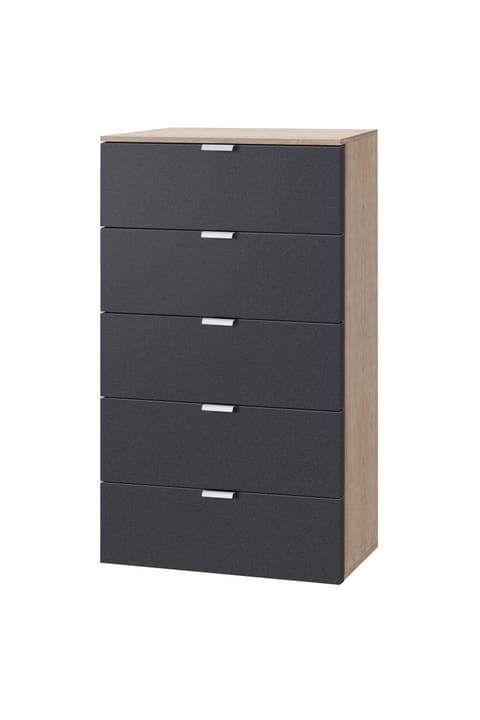 ORSON Cassettone ORSON Cassettone 404482500000 Dimensioni L: 50.0 cm x P: 42.0 cm x A: 100.0 cm Colore Grafite N. figura 1