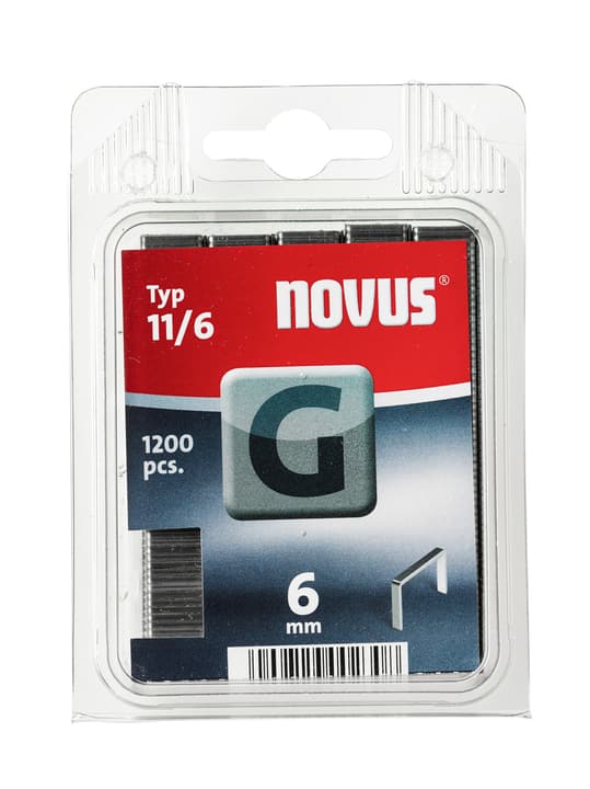 Image of NOVUS Flachdrahtklammern G Typ 11/6 Tackerklammern