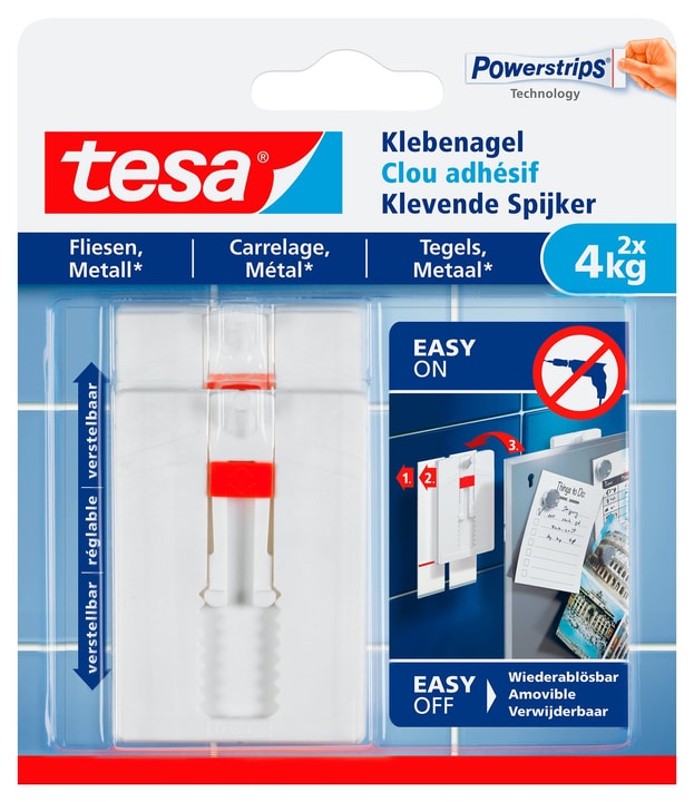 Image of Tesa Klebenagel verstellbar Fliesen, 4 kg bei Do it + Garden von Migros