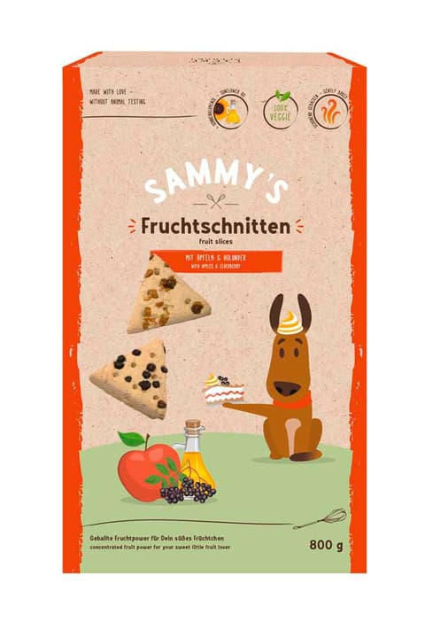 Image of Sammy's Fruchtschnitte, 0.8 kg Hundeleckerli